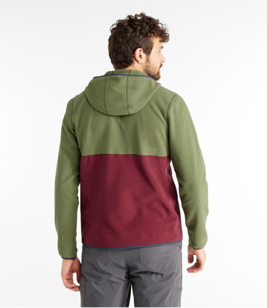 Men's Trail Fleece, Half-Zip Hooded Colorblock, , small image number 3