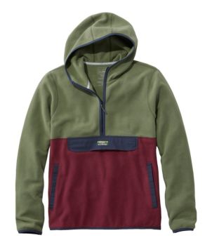 Men's Trail Fleece, Half-Zip Hooded Colorblock