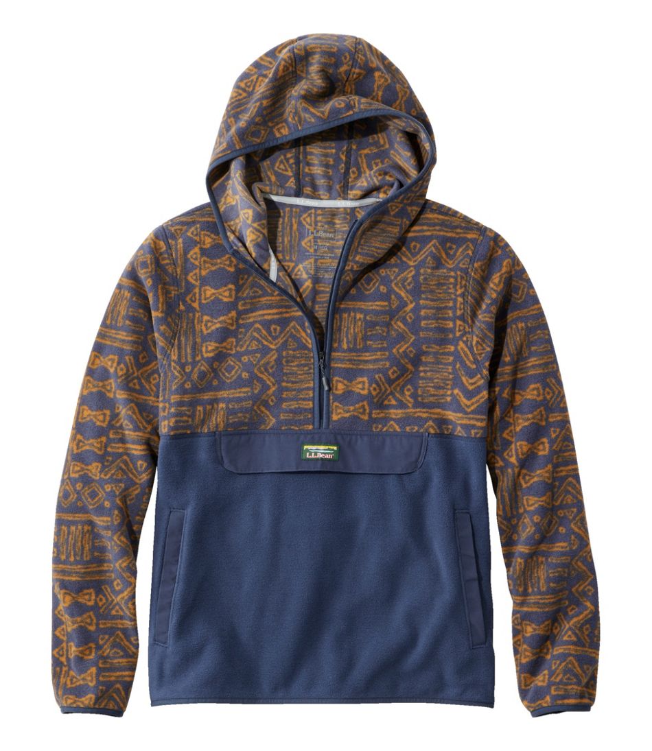 Men's Trail Fleece, Half-Zip Hooded Colorblock