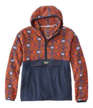 Men's Trail Fleece, Half-Zip Hooded Colorblock