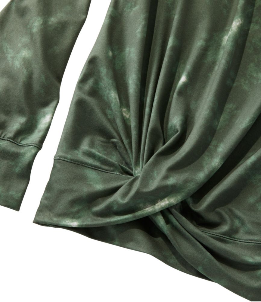 Women's VentureSoft Twist-Front Top, Long-Sleeve Print