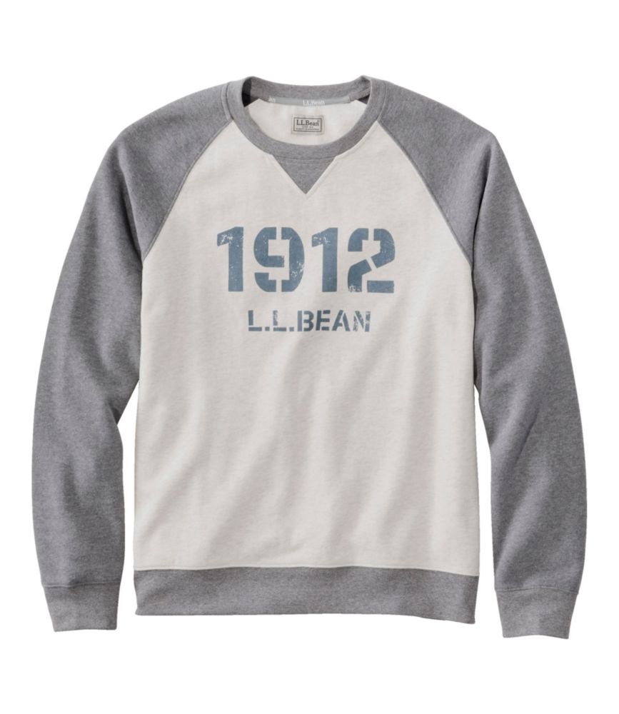 Men's L.L.Bean 1912 Sweatshirt, Raglan Crewneck, Logo, Colorblock |  Sweatshirts u0026 Fleece at L.L.Bean