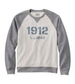Men's L.L.Bean 1912 Sweatshirt, Raglan Crewneck, Logo, Colorblock