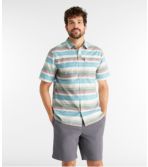 Men's SunSmart® Cool Weave Woven Shirt, Short-Sleeve Stripe