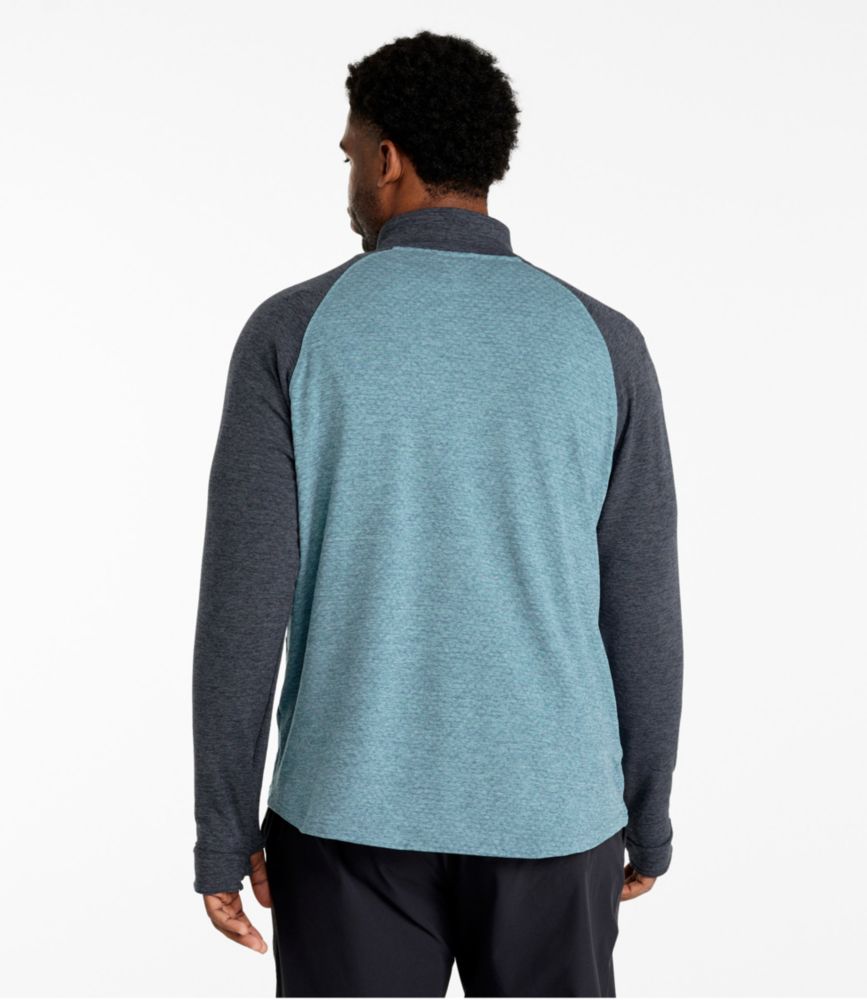 Men's Adventure Grid Fleece, Quarter-Zip Colorblock, , small image number 5