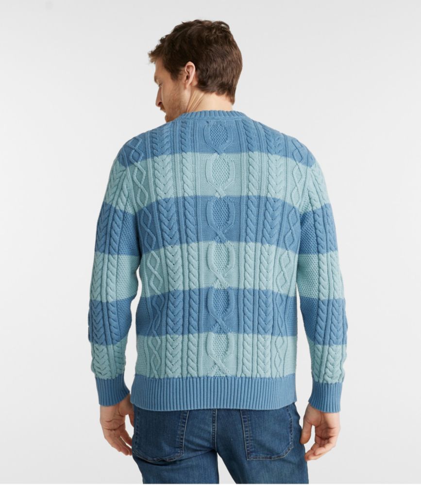 Men's Bean's Heritage Soft Cotton Fisherman Sweater, Crewneck, Novelty, , small image number 3