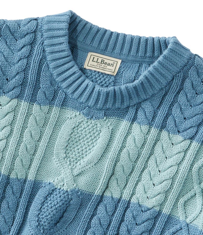 Men's Bean's Heritage Soft Cotton Fisherman Sweater, Crewneck, Novelty, , small image number 4