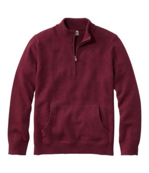 Men's Wicked Soft Cotton/Cashmere Sweater, 1/4 Zip