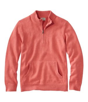 Men's Wicked Soft Cotton/Cashmere Sweater, 1/4 Zip
