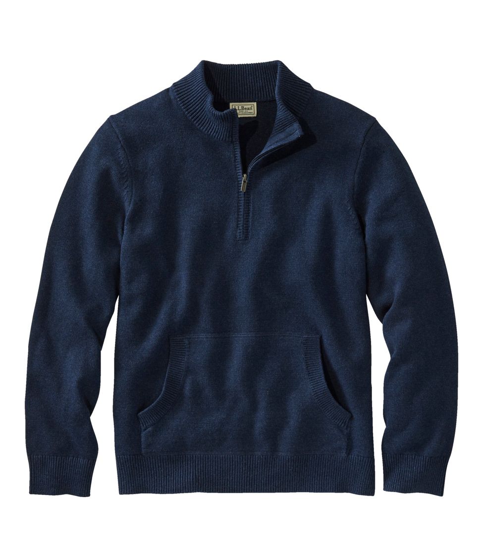 HIIT rib long sleeve 1/4 zip-Navy