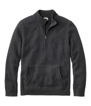 Men's Wicked Soft Cotton/Cashmere Sweater, 1/4 Zip