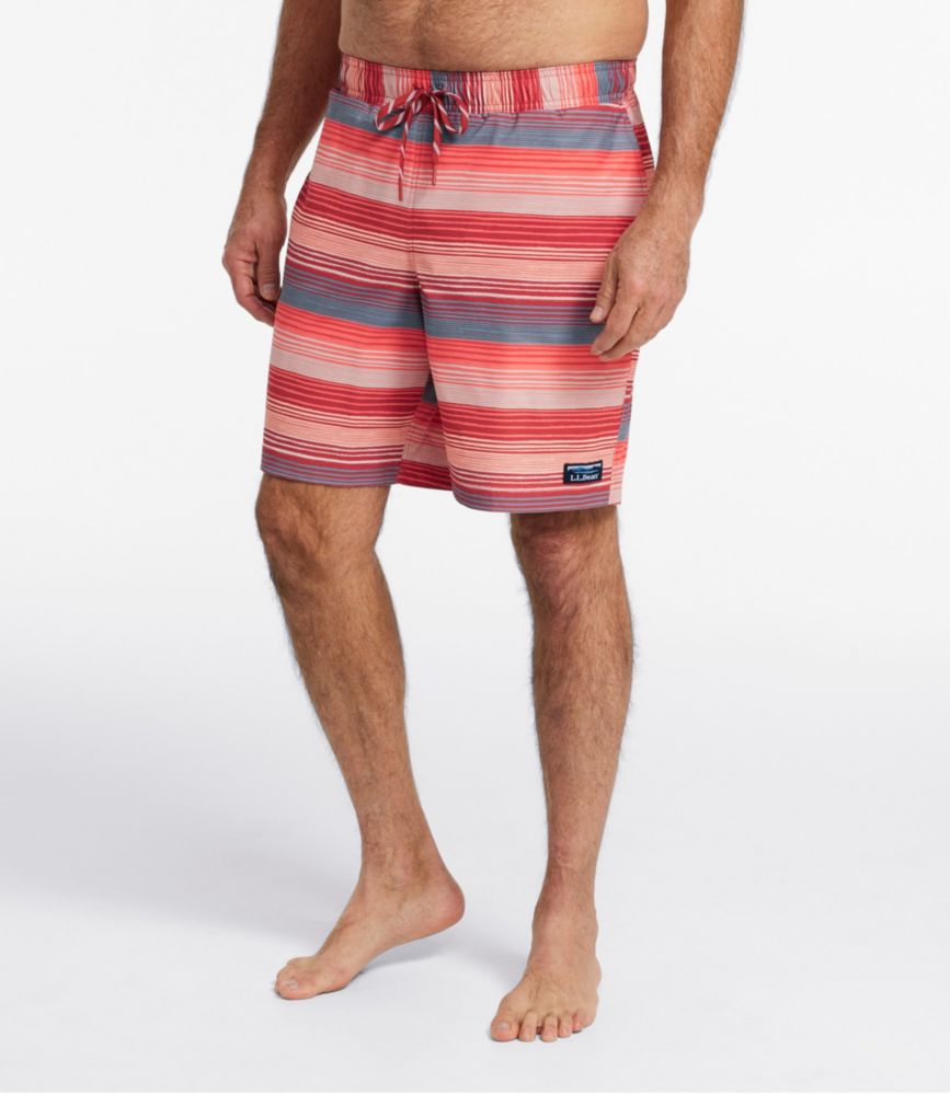 Men's Vacationland Stretch Swim Trunks, Print, 8"