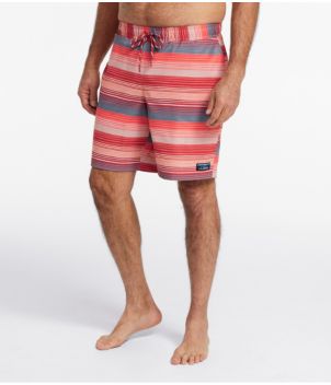 Men's Vacationland Stretch Swim Trunks, Print, 8"