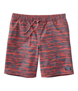 Men's Vacationland Stretch Swim Trunks, Print, 8"