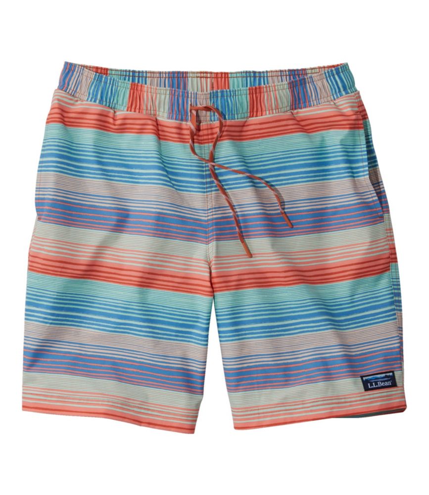 Men's Vacationland Stretch Swim Trunks, Print, 8"