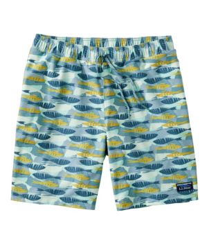 Men's Vacationland Stretch Swim Trunks, Print, 8"