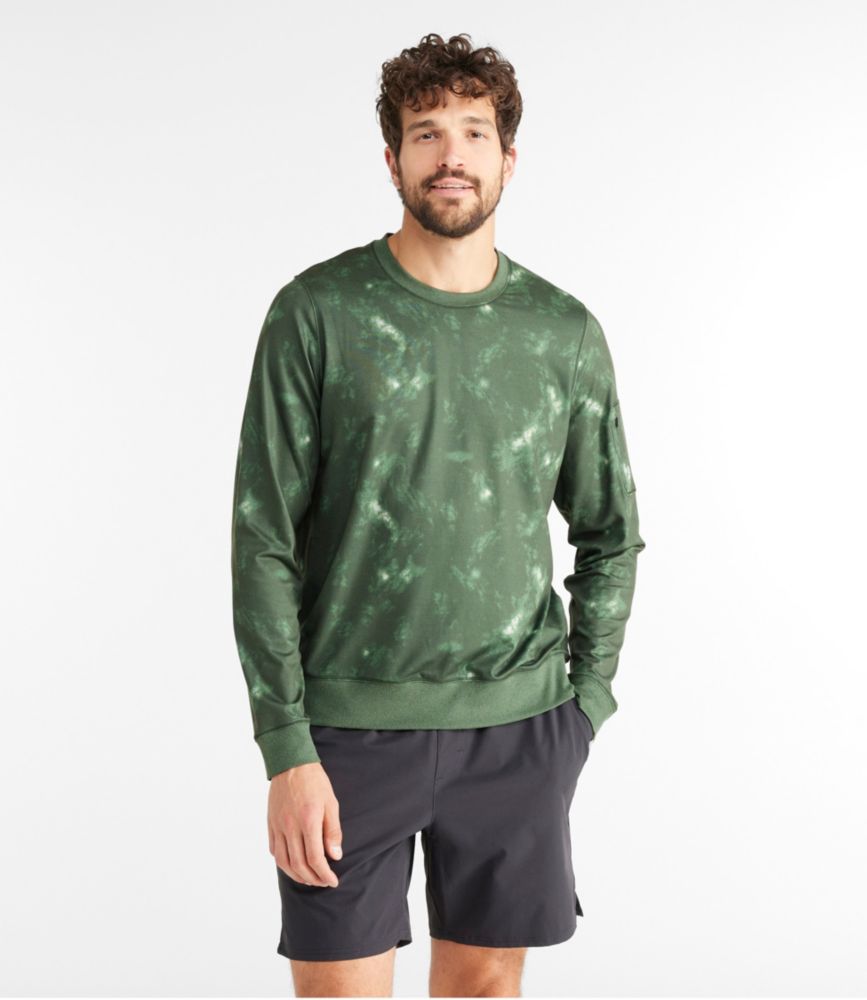 Men's VentureSoft Crewneck Shirt, Print, Sea Green Camo, small image number 2