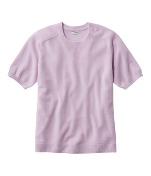 Women's Classic Cashmere Sweater, Short-Sleeve Tee