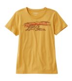 Women's Washed Cotton Tee, Short-Sleeve Crewneck Graphic