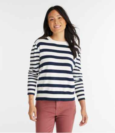 Women's Tropicwear Knit Crew Shirt, Long-Sleeve Light Azure Extra Small, Synthetic | L.L.Bean