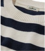 Women's Cotton/Cashmere Sweater, Crewneck Stripe
