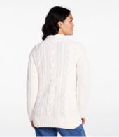 Women's Double L® Cable Sweater, Zip Cardigan at L.L. Bean