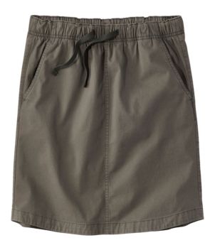 Women's Lakewashed Pull-On Skirt, Mid-Rise