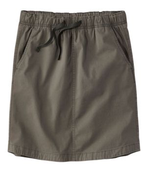 Women's Lakewashed Pull-On Skirt, Mid-Rise