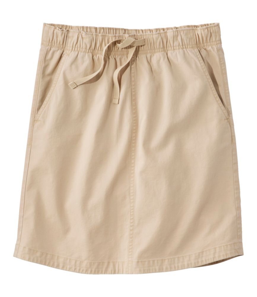 Women's Lakewashed Pull-On Skirt, Mid-Rise