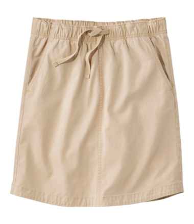 Women's Lakewashed Pull-On Skirt, Mid-Rise