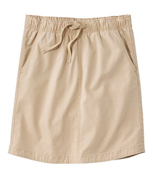 Women's Lakewashed Pull-On Skirt, Mid-Rise