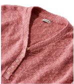 Women's Midweight Cotton Slub Sweater, Henley Short-Sleeve