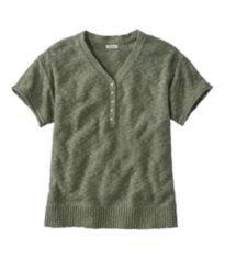 Women's Waffle-Knit Henley  Tees & Knit Tops at L.L.Bean