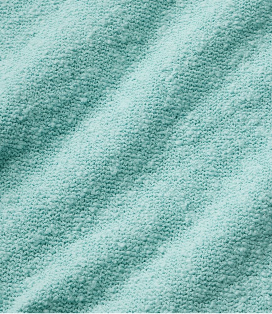 Women's Midweight Cotton Slub Sweater, Henley Short-Sleeve