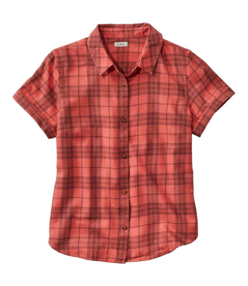 Women's Feather-Soft Twill Shirt, Short-Sleeve