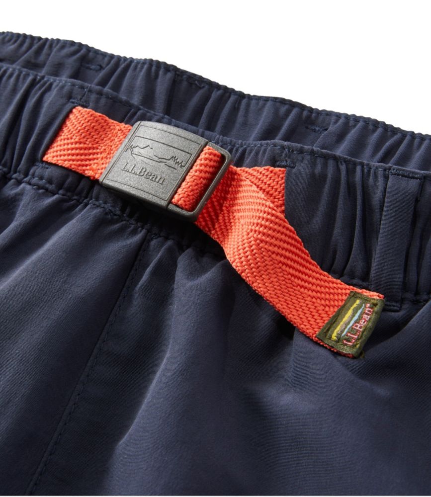 Men's Classic Supplex Sport Shorts, Belted, 8", Brick Orange/Iron Blue, small image number 6