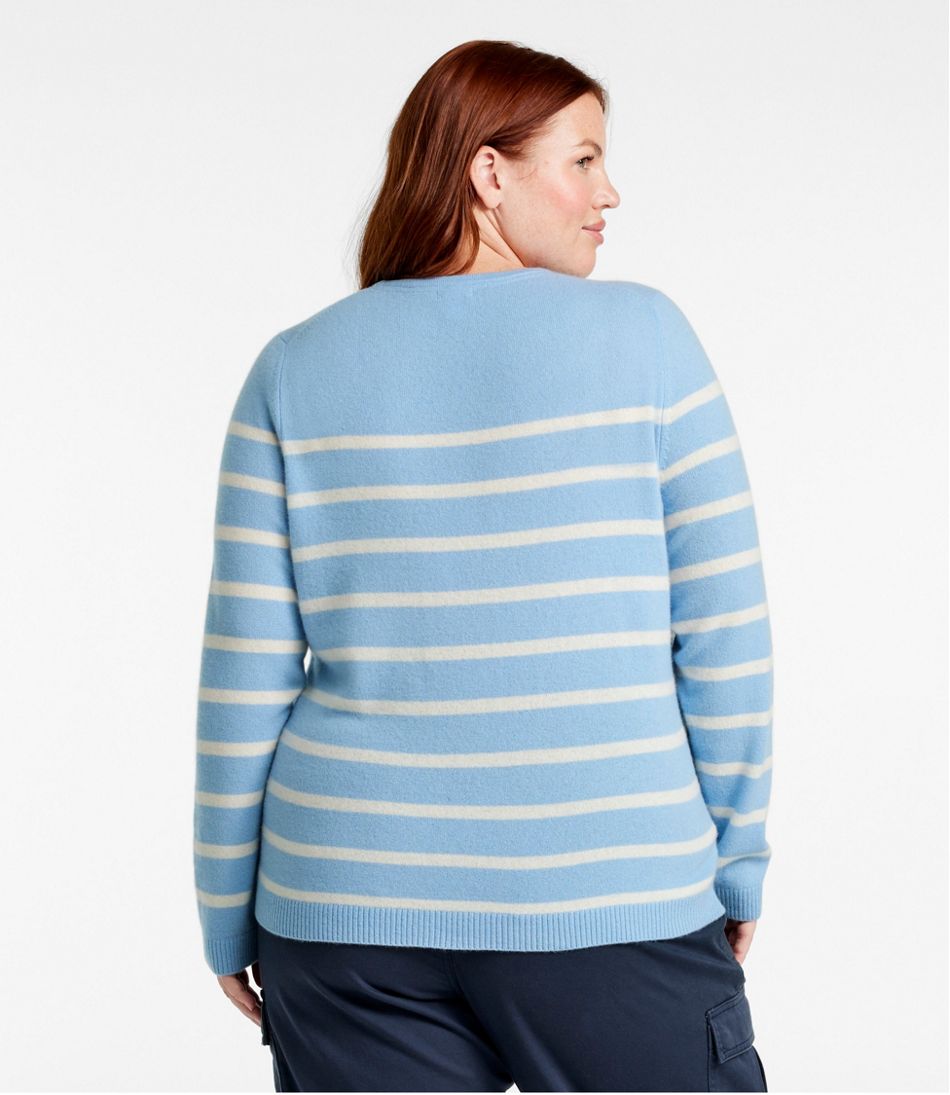 Women's Classic Cashmere Sweater, Crewneck Stripe | Sweaters at L.L.Bean