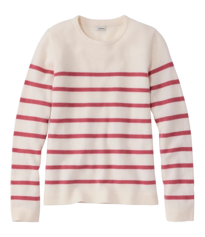 Women's Classic Cashmere Sweater, Crewneck Stripe