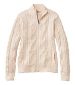 Women's Bean's Heritage Soft Cotton Fisherman Sweater, Cardigan