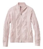 Women's Bean's Heritage Soft Cotton Fisherman Sweater, Cardigan