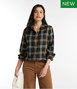 Women's Feather-Soft Twill Shirt, Long-Sleeve