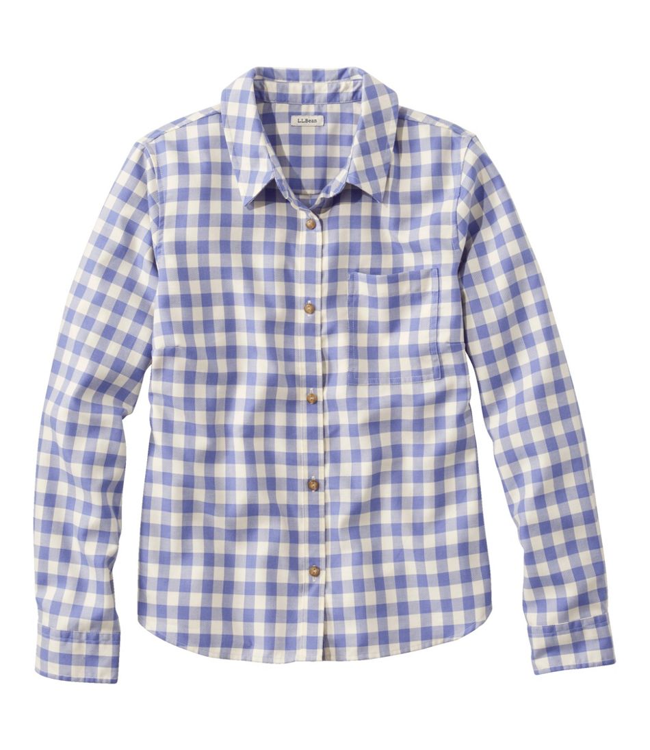 Women's Feather-Soft Twill Shirt, Long-Sleeve | Shirts & Tops at L.L.Bean