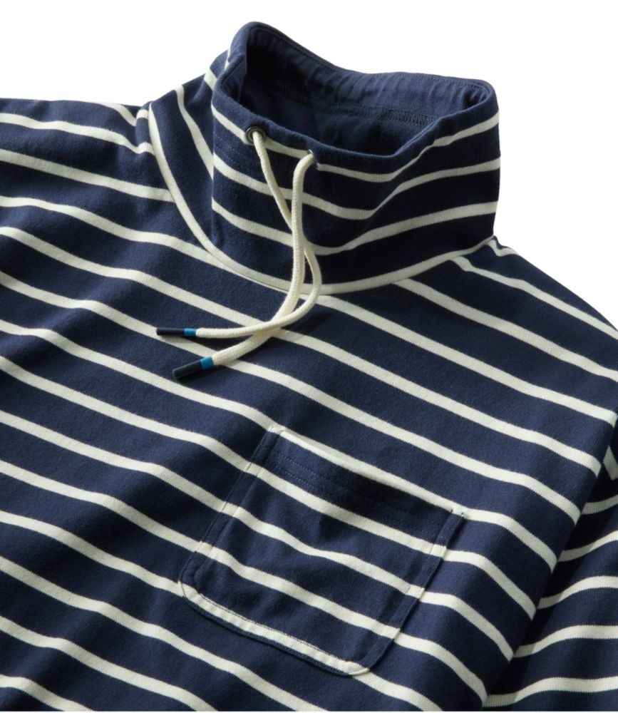 Women's Heritage Mariner Top, Funnelneck Stripe, Classic Navy/Sailcloth, small image number 4