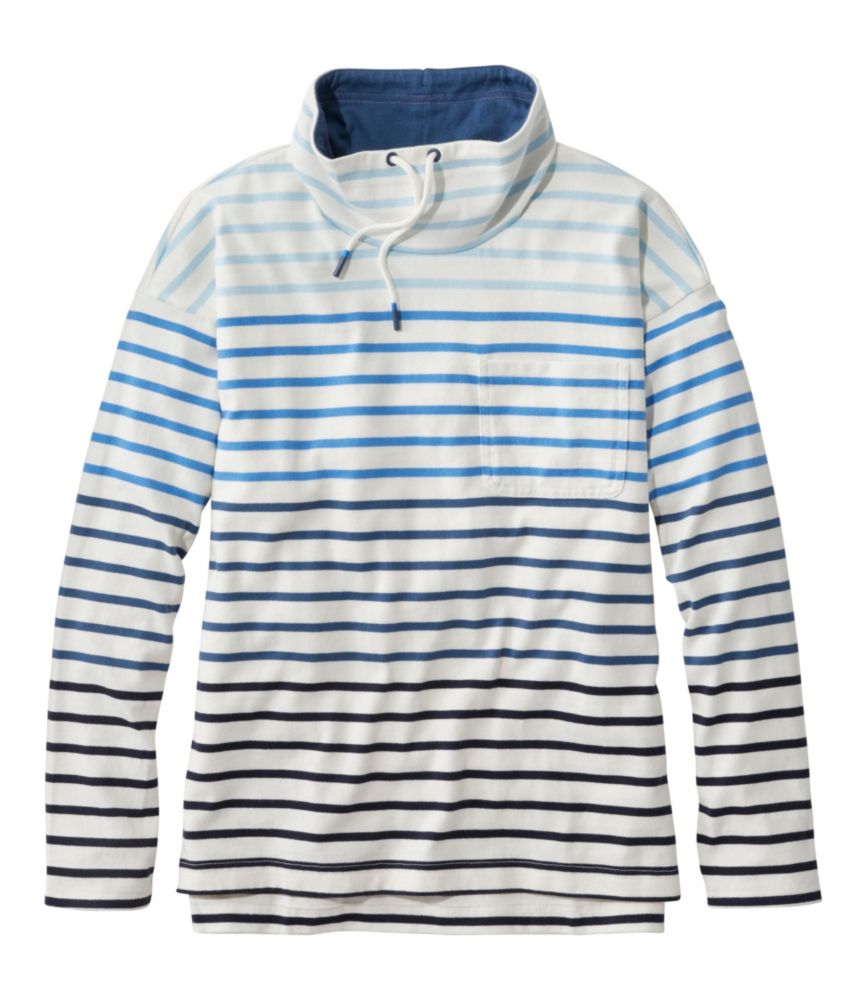 XL Oatmeal Beige Stripe Mariner Top