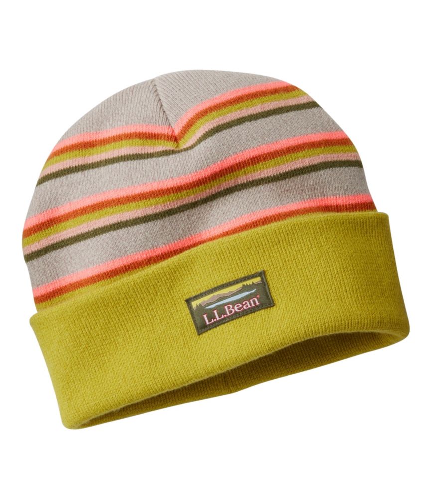 Adults' L.L.Beanie, Stripe, Chartreuse, small image number 1