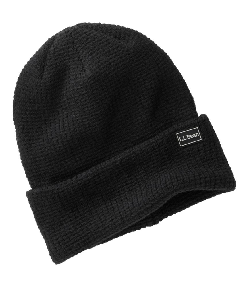 Adults' L.L.Beanie, Waffle, Black, small image number 1