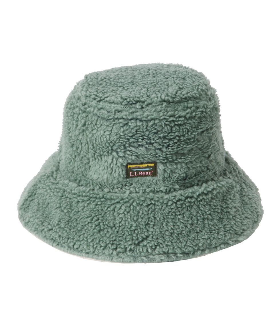 Adults' Sherpa Bucket Hat Sea Green/Gray Birch Large, Synthetic | L.L.Bean
