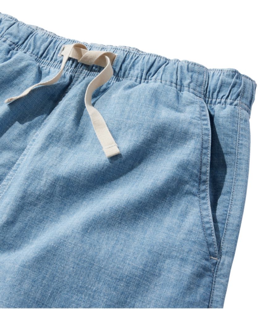 Women's Lakewashed Pull-On Skirt, Mid-Rise Chambray, , small image number 2