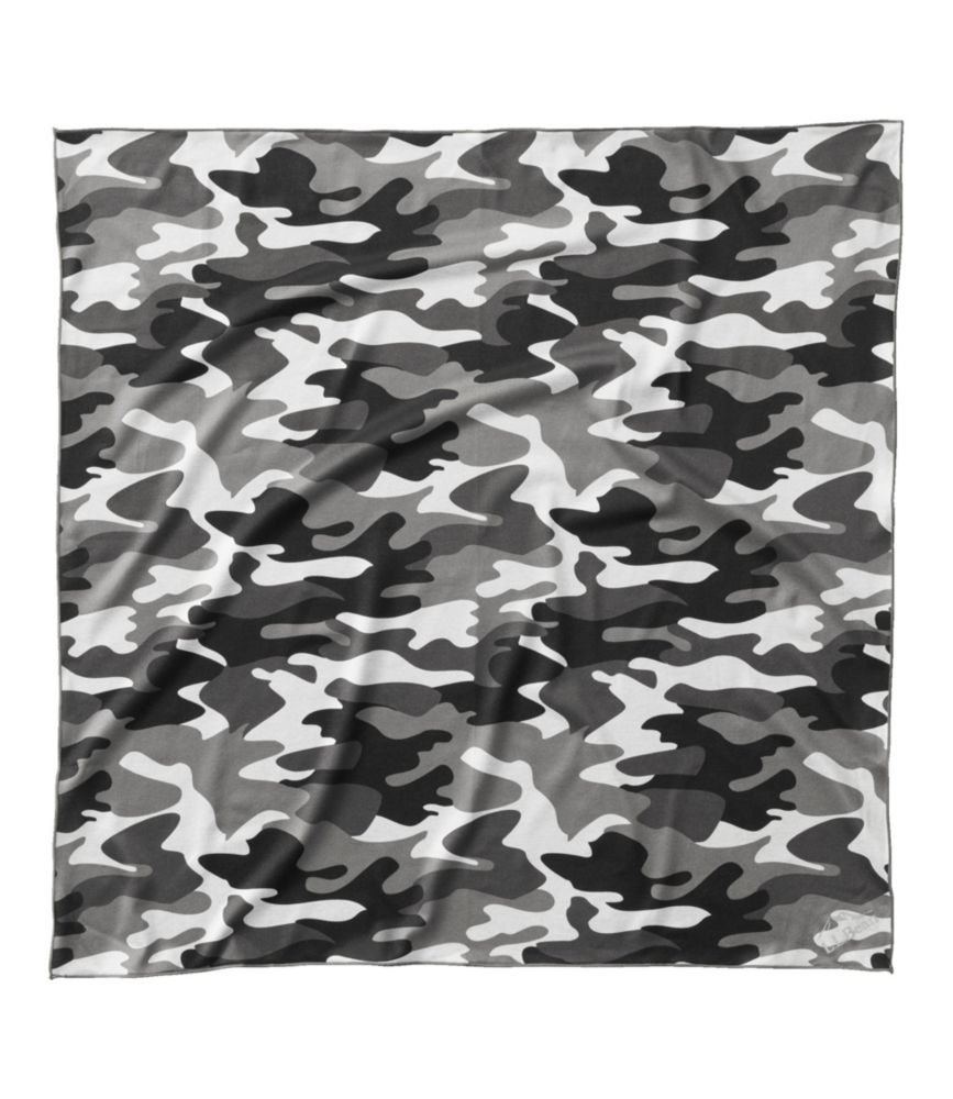 Adults' L.L.Bean Active Bandana, Alloy Gray Camo, small image number 1