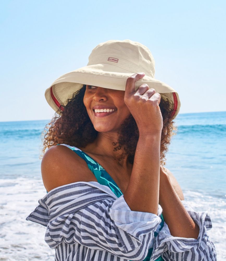 Women's Wide Brim Bucket Hat, Rustic Blue, small image number 5